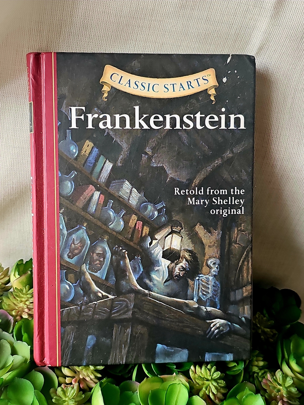 Frankenstein - Red Hardcover Kids Learning Book